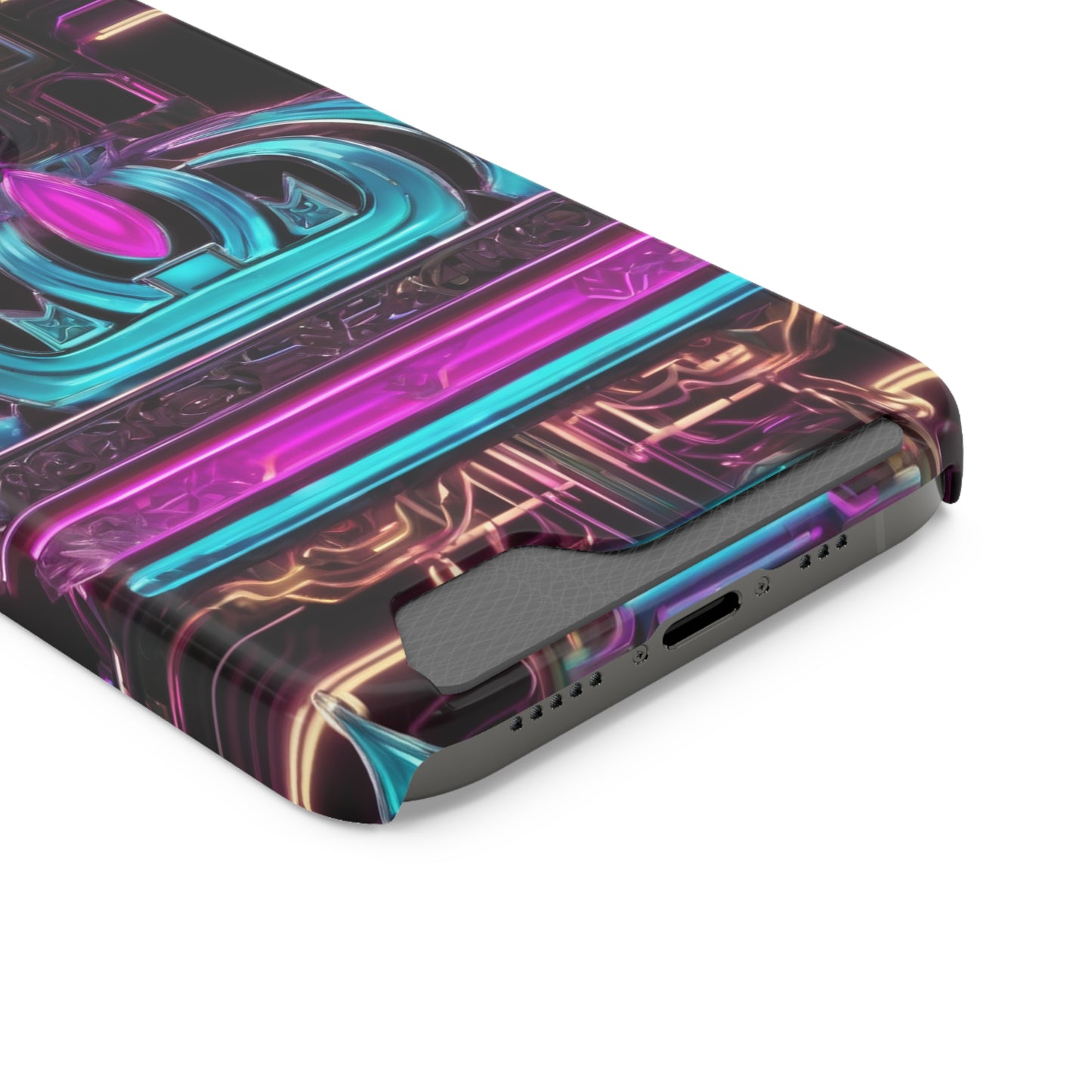 Neon Card Holder Phone Case - MagSafe Compatible