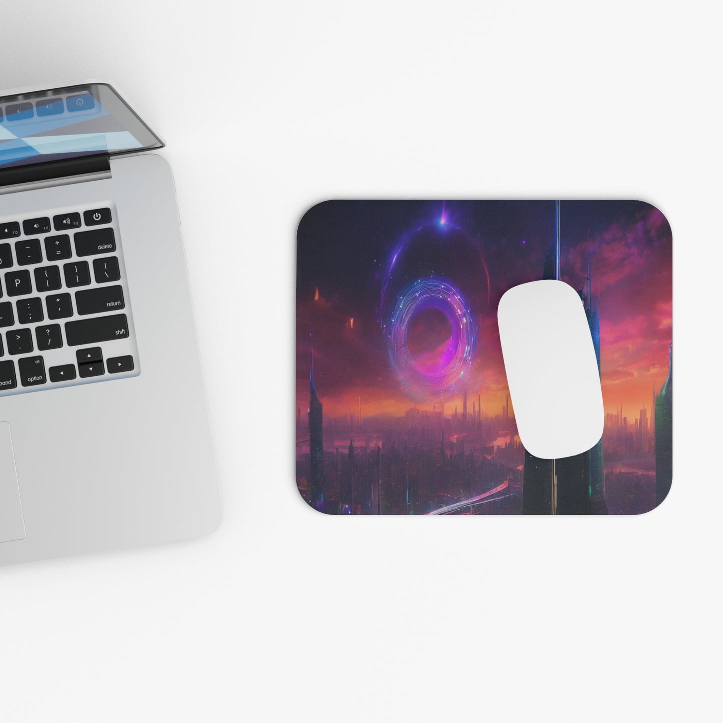 Neon Gaming Rectangular Mouse Pad - 1/16 in Thick, Non-Slip