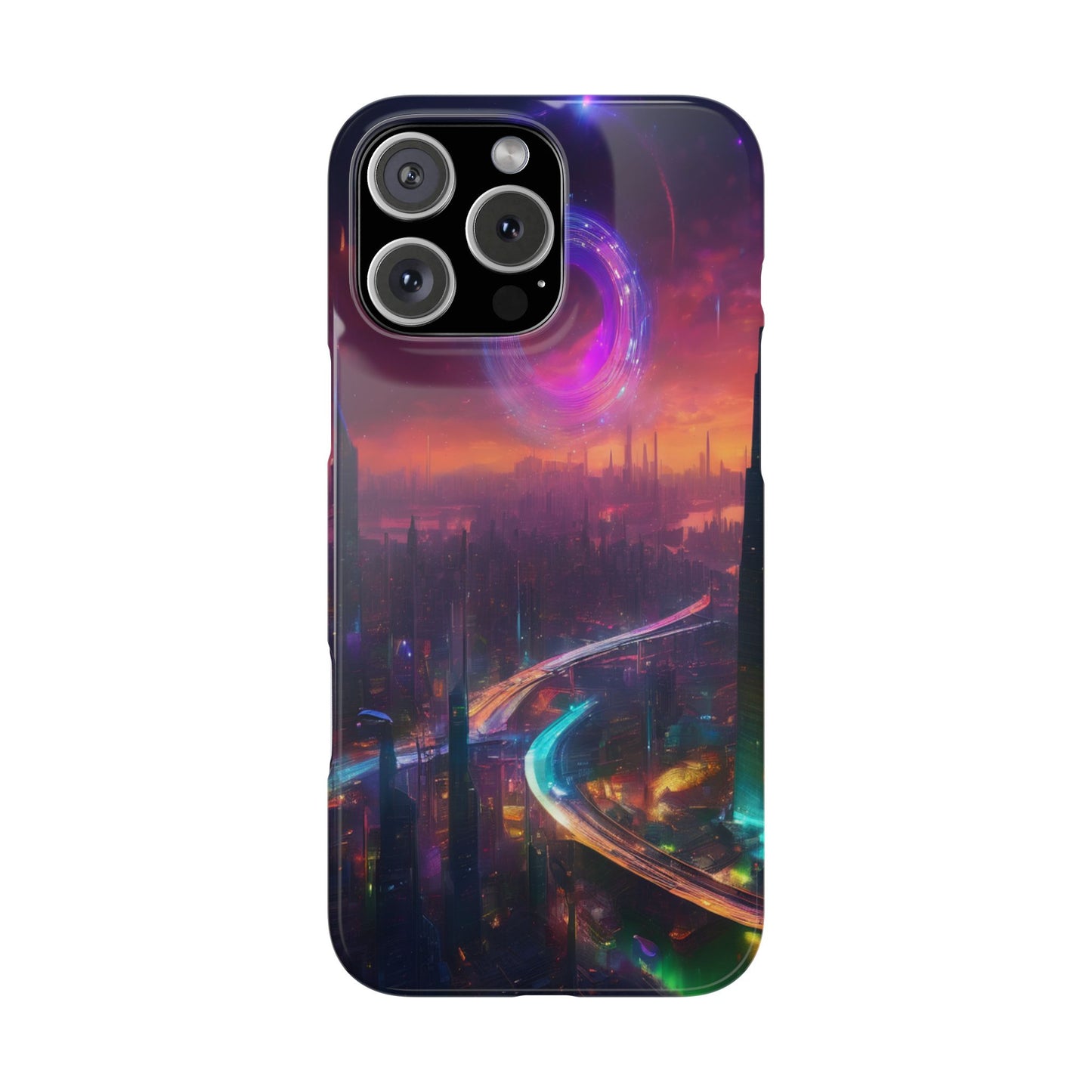 Slim Glossy Phone Case for iPhone 16 – Lexan PC