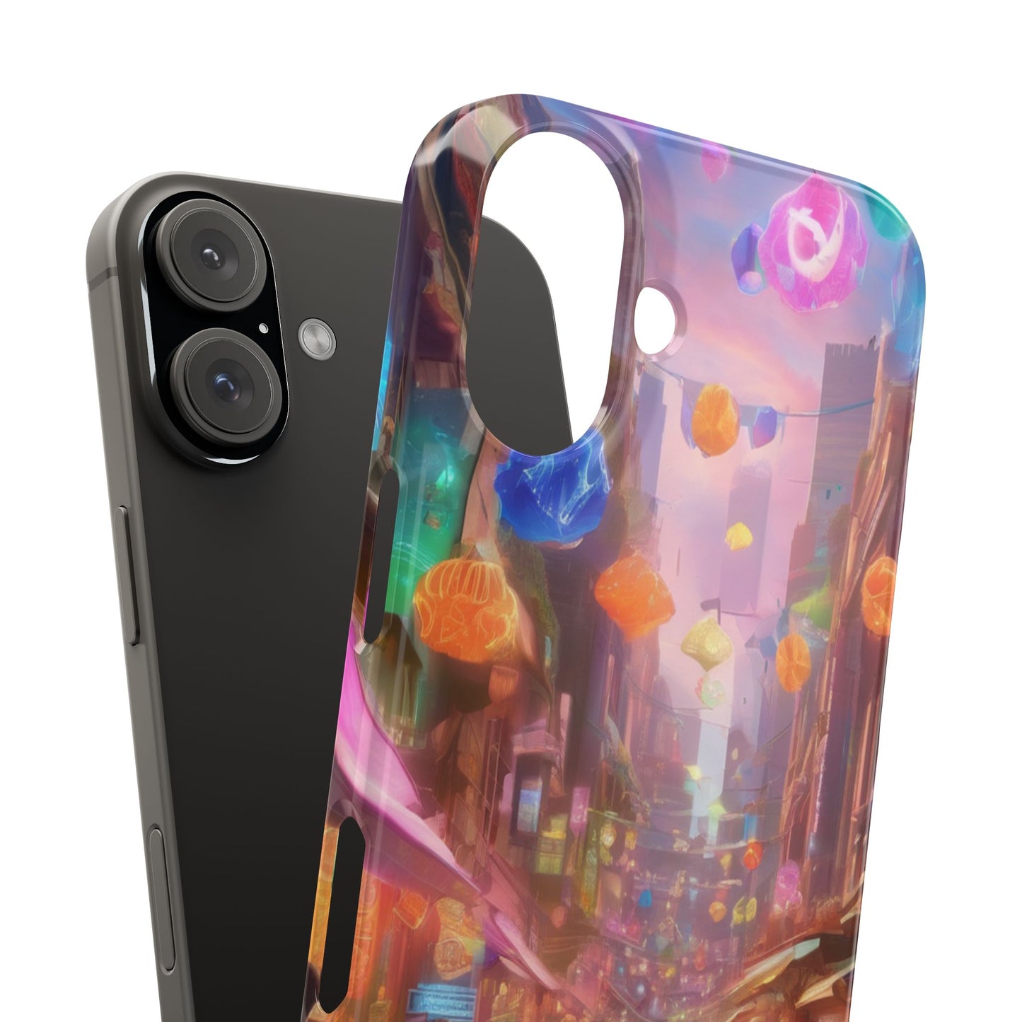 Ultra-Slim Glossy iPhone 16 Phone Case