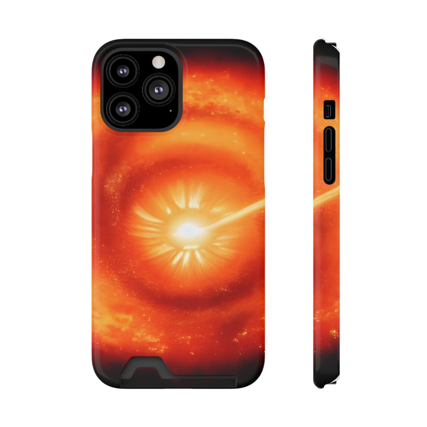 Neon Phone Case with Card Holder - MagSafe, Polycarbonate