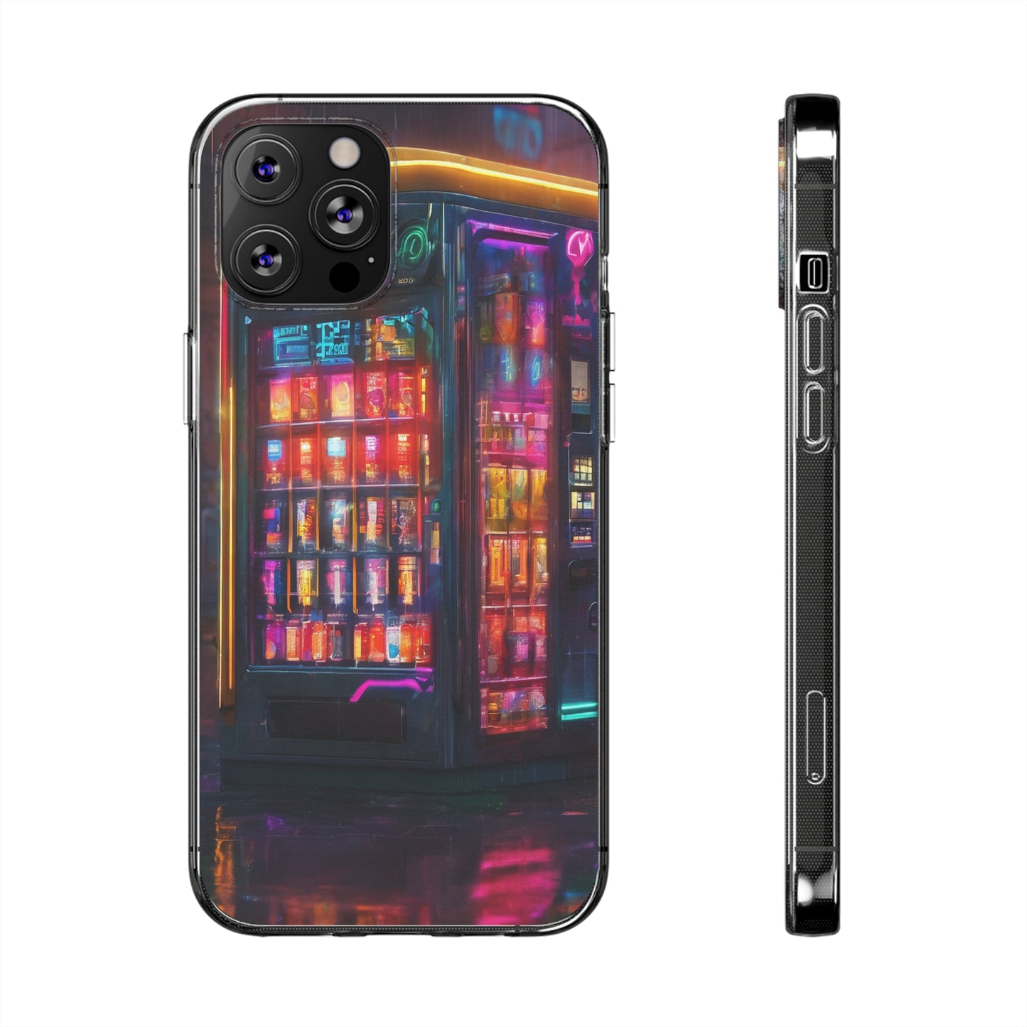 Neon Clear Silicone Phone Case - Slim & Flexible Protection