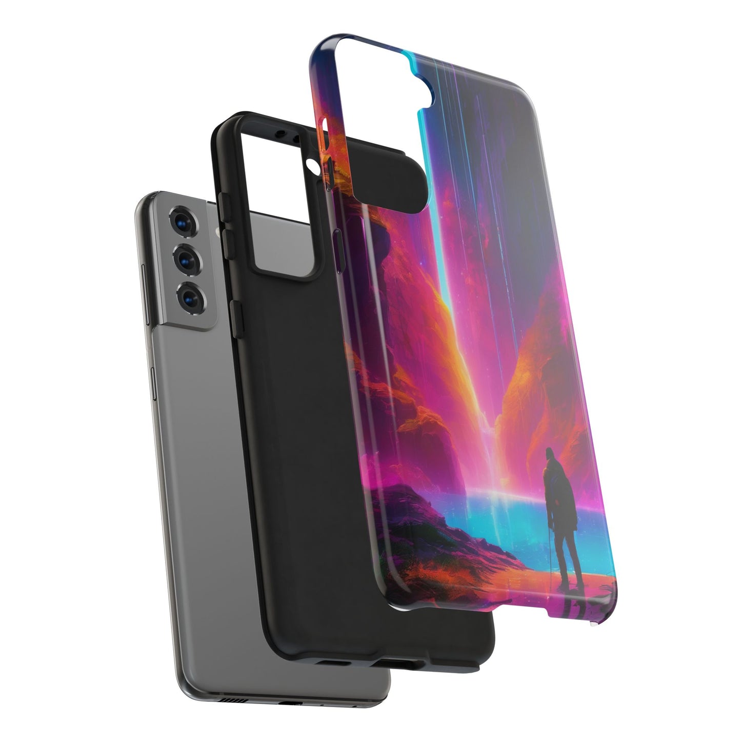 Tough Phone Case with TPU & PC Shell – Shockproof for iPhone/Samsung