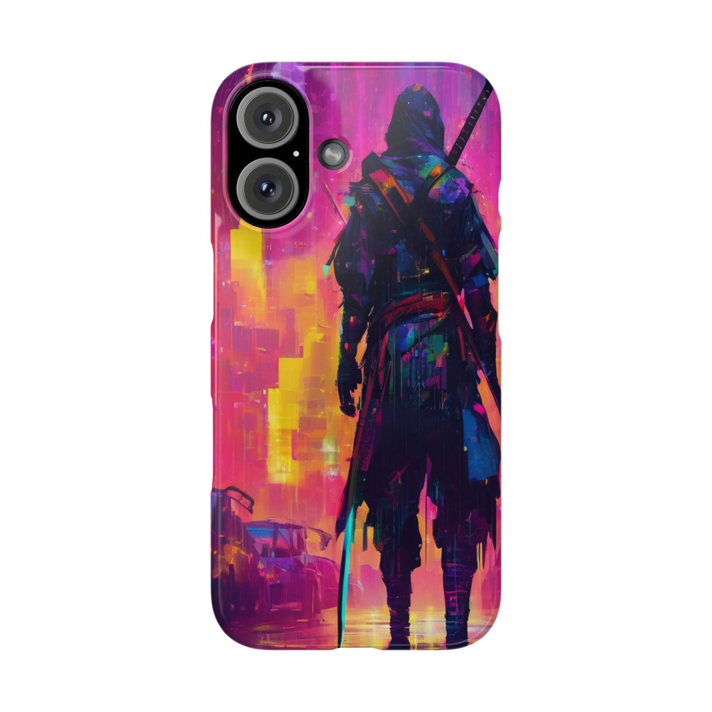 Neon Slim Phone Case for iPhone 16 - Glossy Lexan Finish