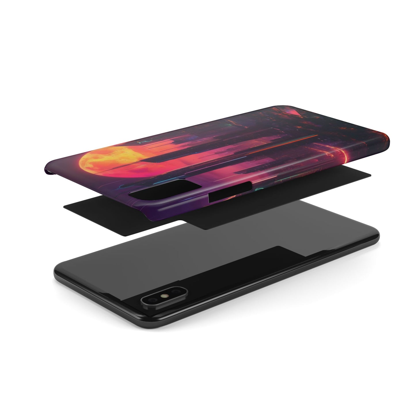 Slim Phone Case: Glossy Lexan, Impact-Resistant, Wireless Charging