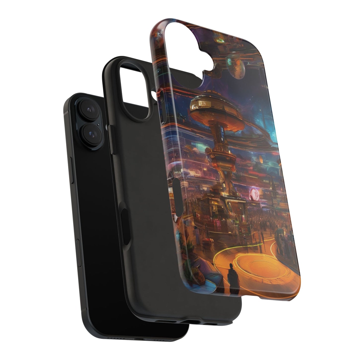 Tough Phone Case - 2-Piece Impact-Resistant Glossy Shield