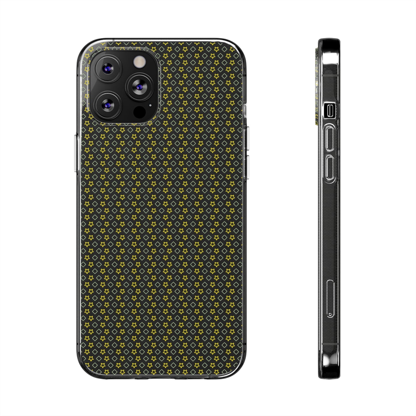 Clear Silicone Phone Case Slim Durable Open-Port Design