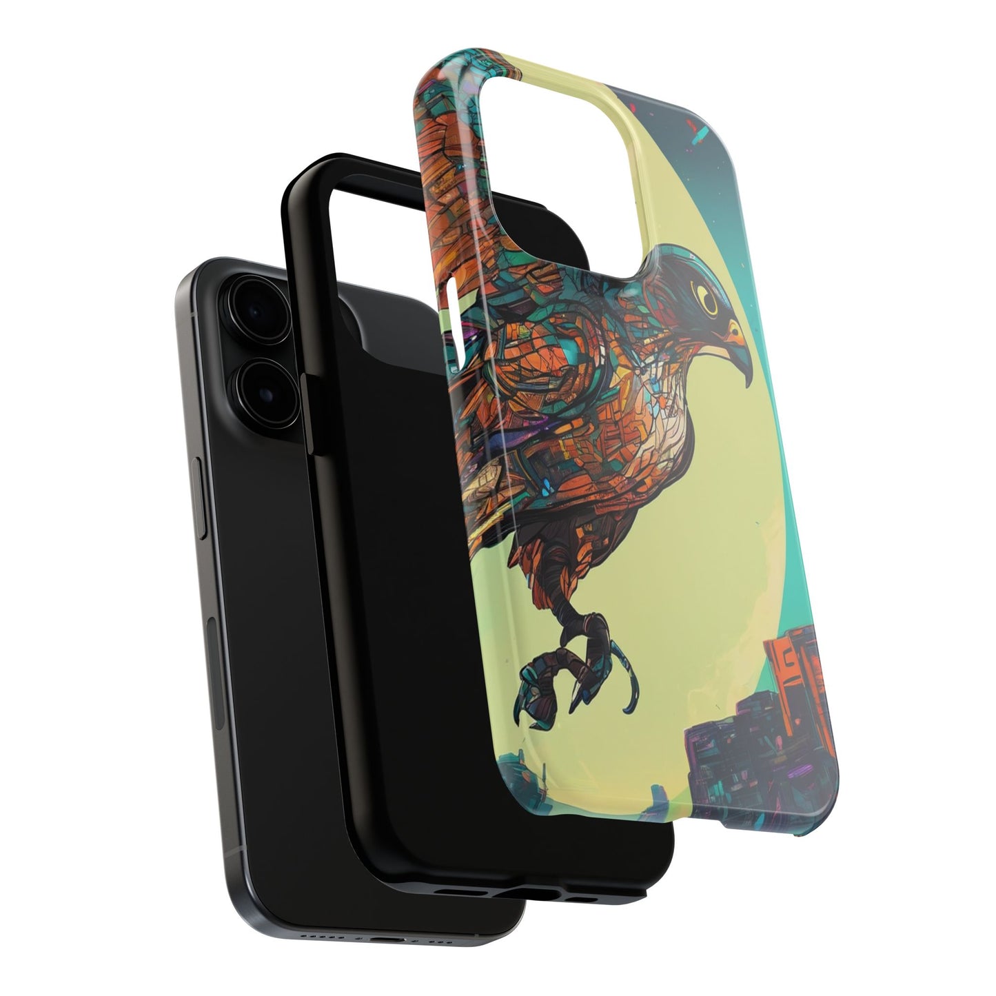 Neon Tough Phone Case - Impact-Resistant, Glossy Finish