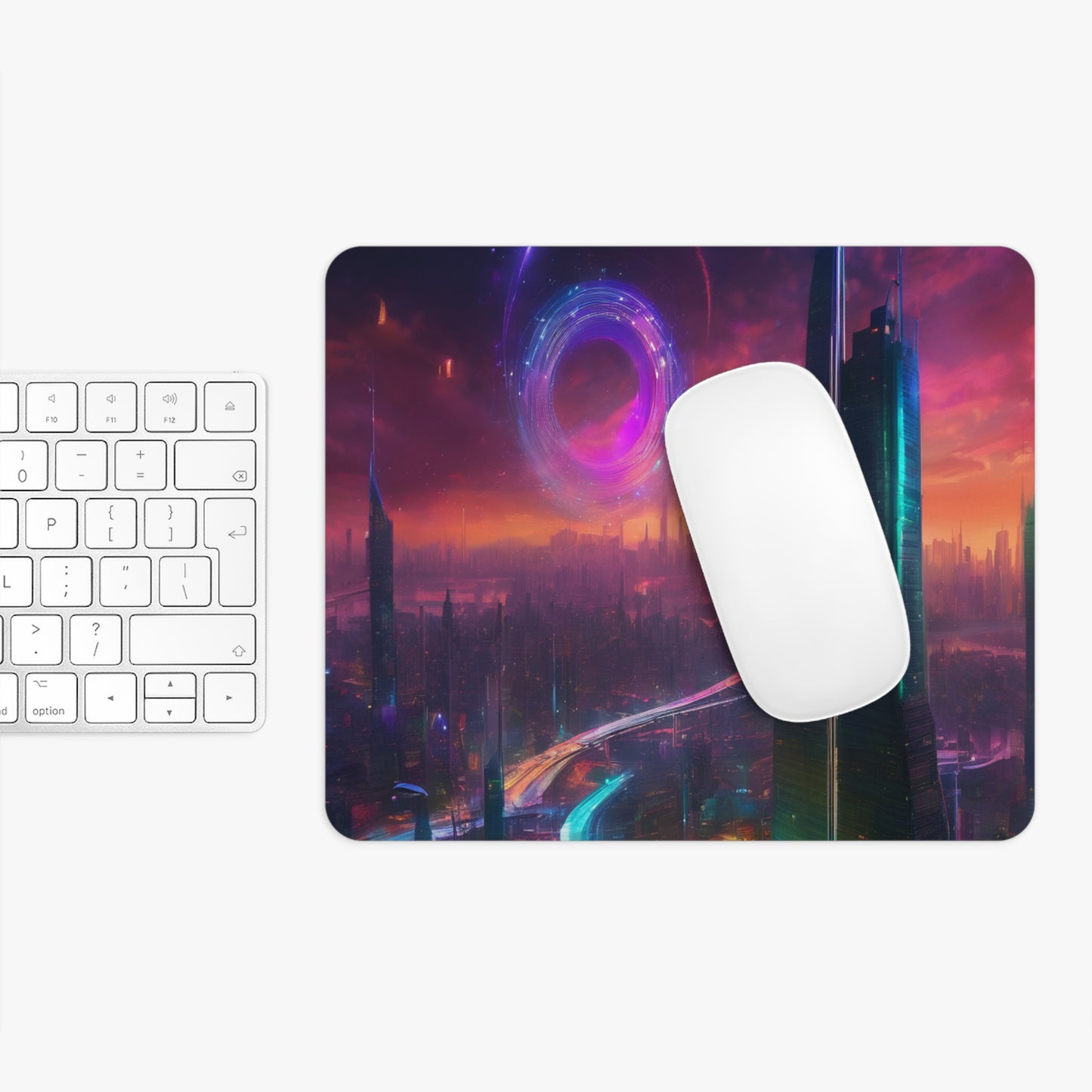Round & Rectangular Neon Neoprene Mouse Pad