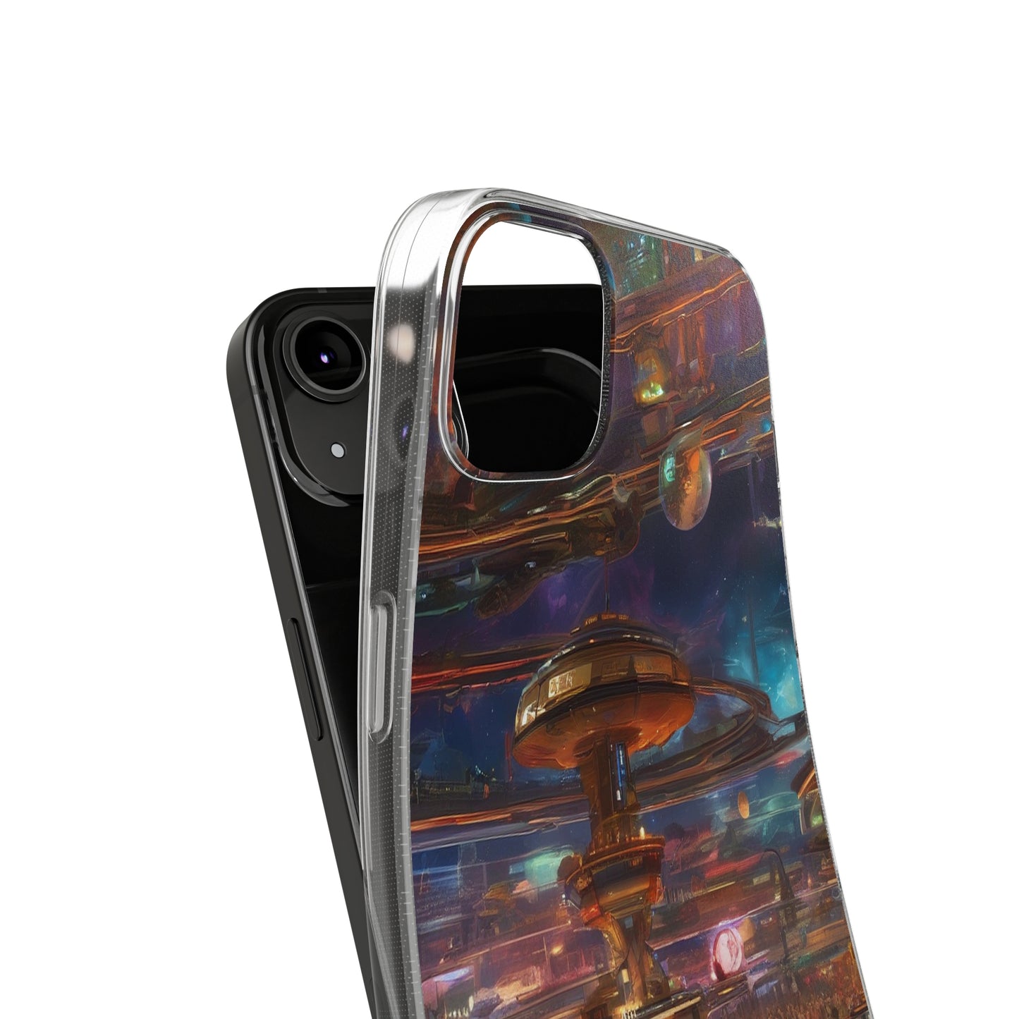 Clear Silicone Phone Case - Slim, Durable, Open-Port Design