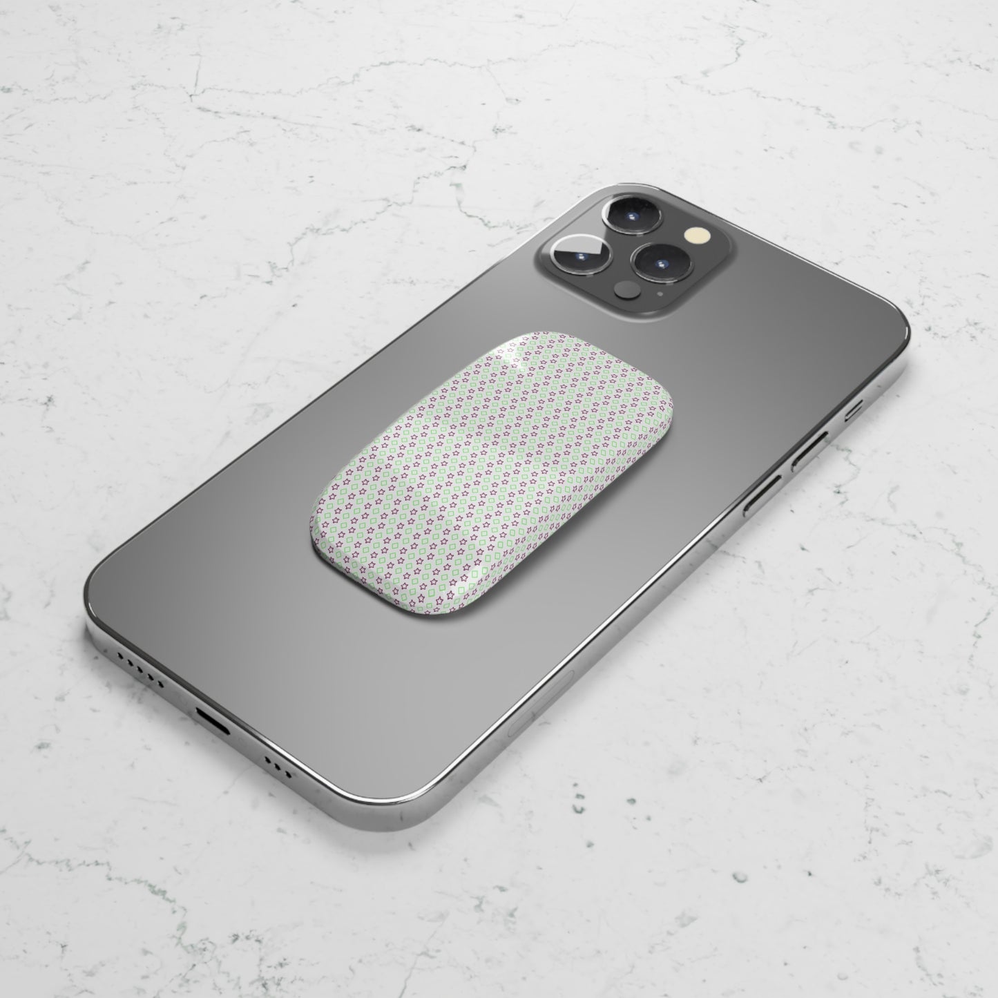 Phone Click-On Grip: Back Holder & Kickstand