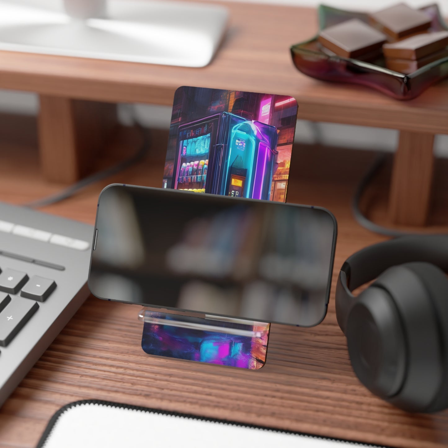 Mobile Phone Stand - Two-Piece Wobble-Free Desk Display