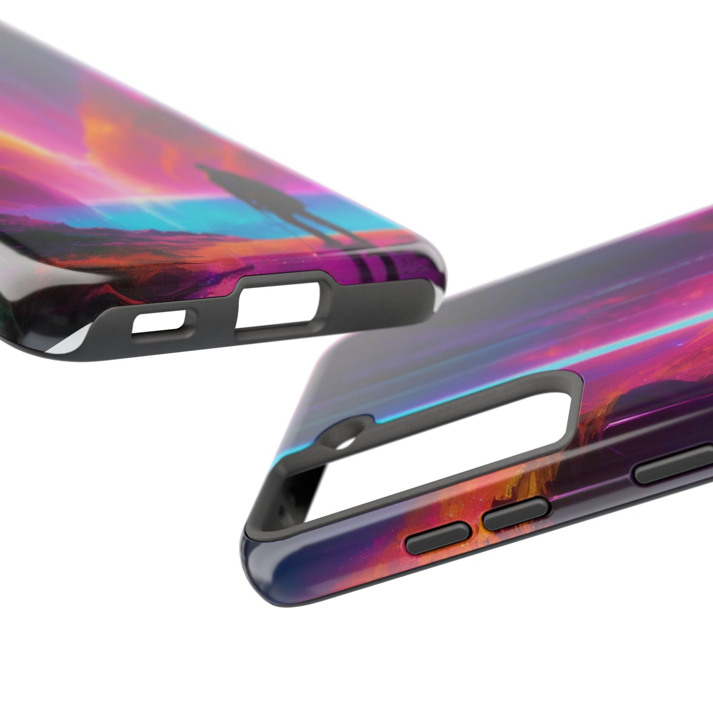 Tough Phone Case with TPU & PC Shell – Shockproof for iPhone/Samsung