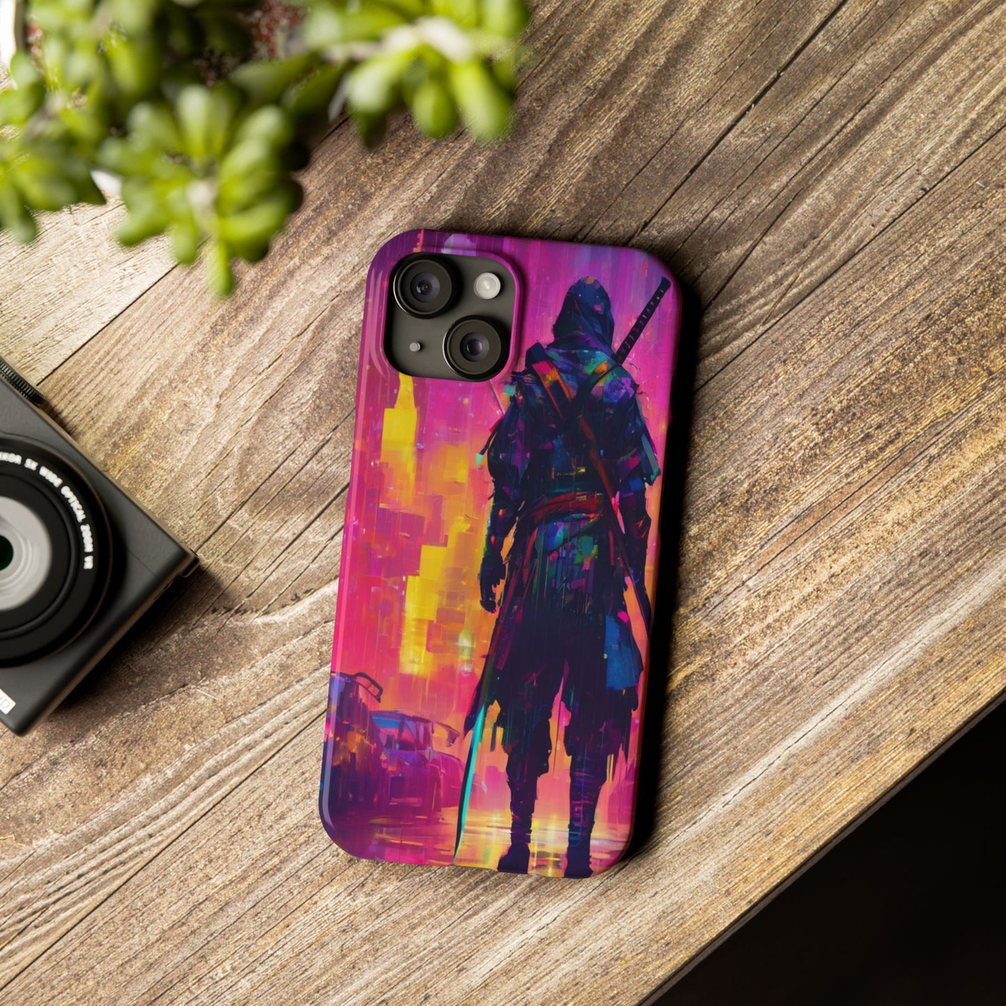 Neon Slim Phone Case for iPhone 16 - Glossy Lexan Finish