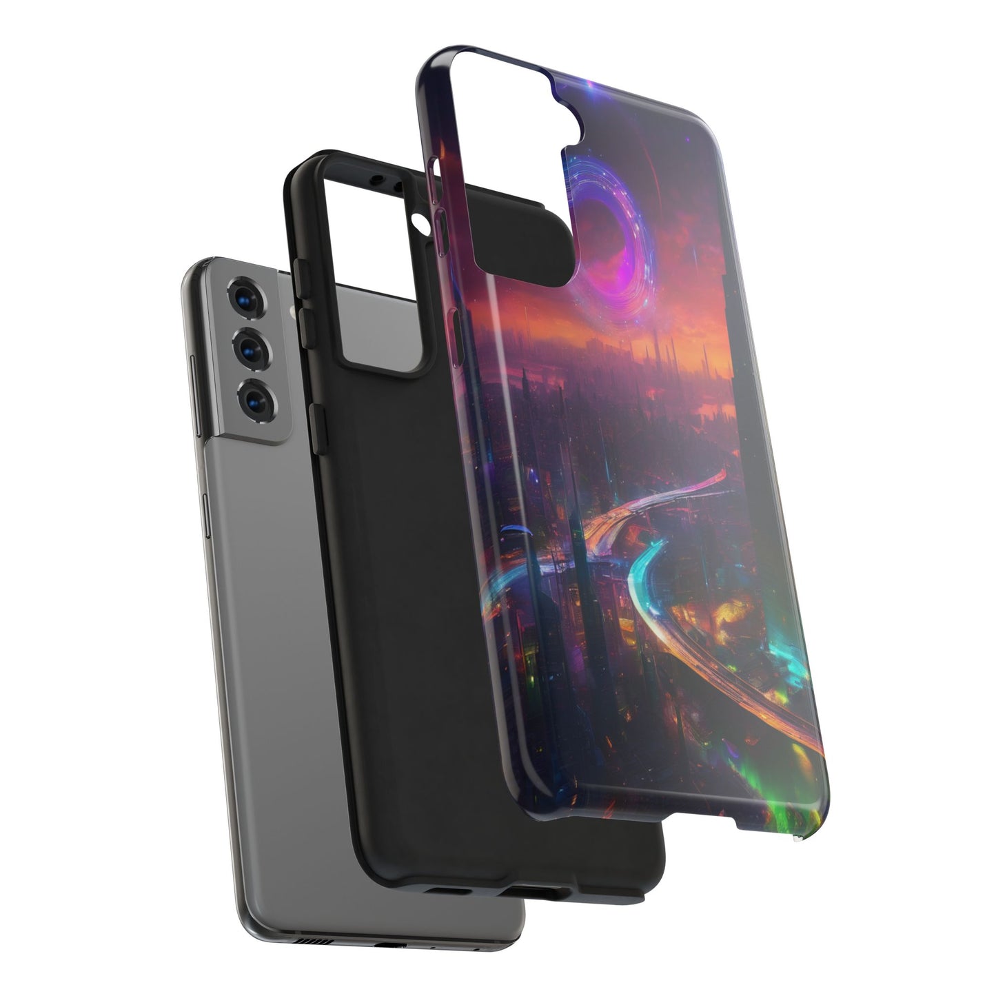 Tough Phone Case – Shockproof TPU/Polycarbonate for iPhone & Samsung
