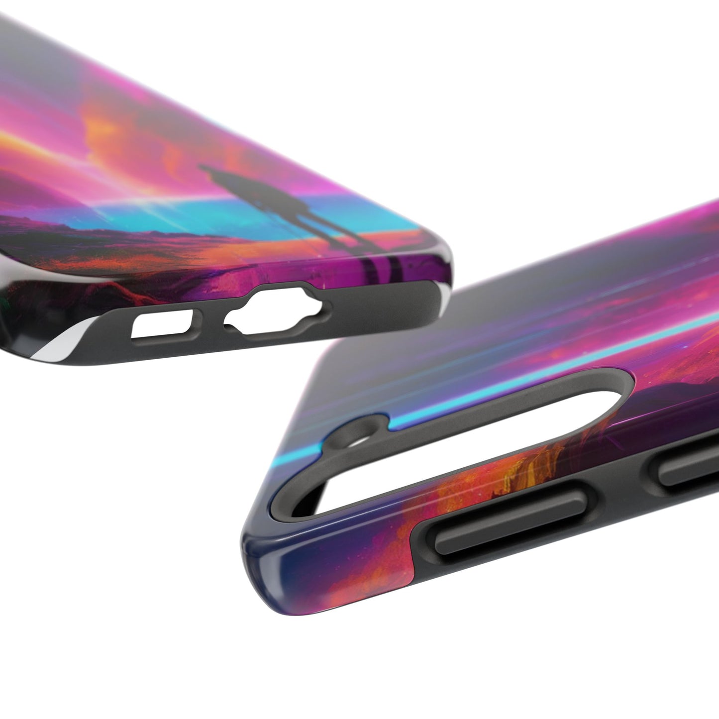 Tough Phone Case with TPU & PC Shell – Shockproof for iPhone/Samsung