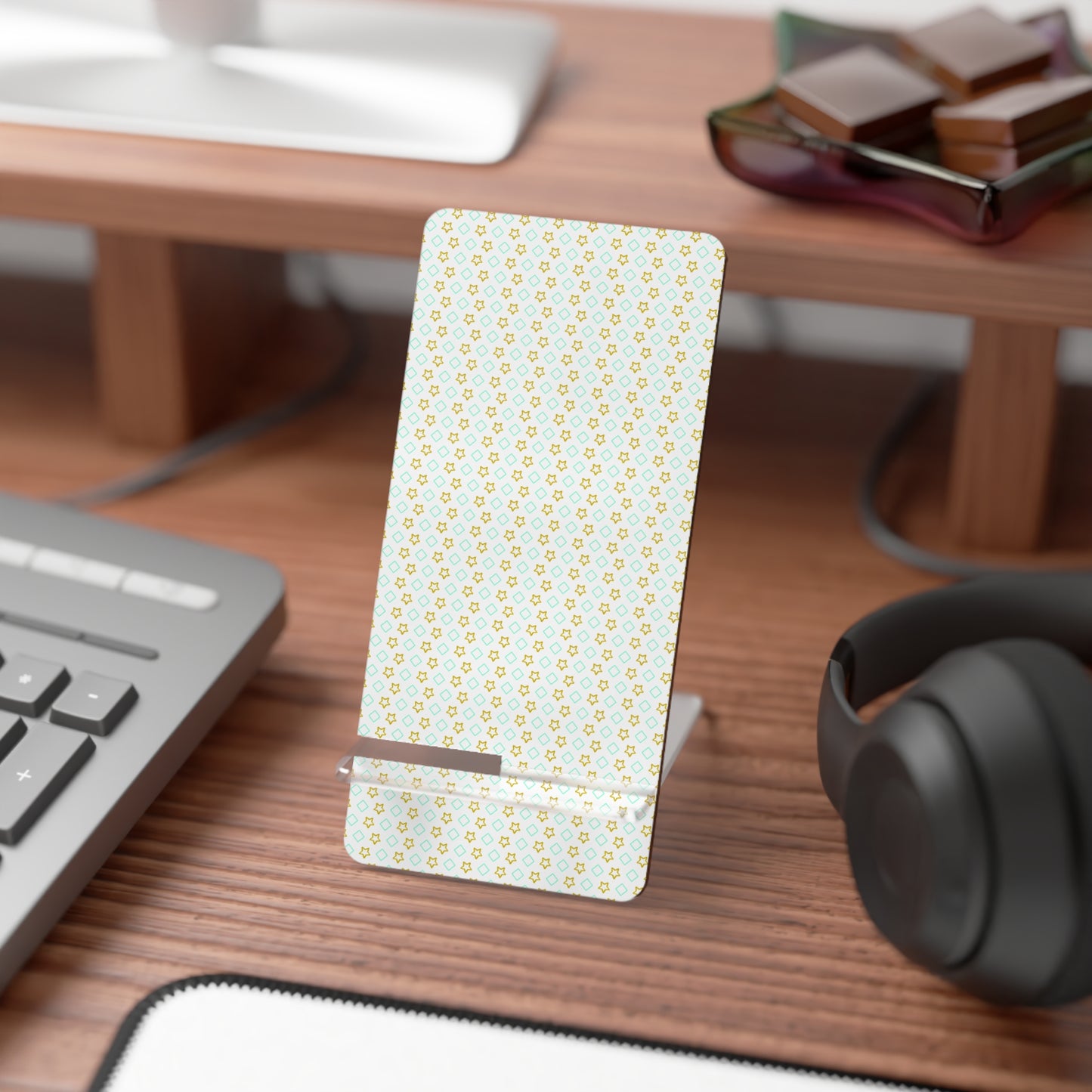 Two-Piece Smartphone Display Stand - Stable Desk & Travel Accessory