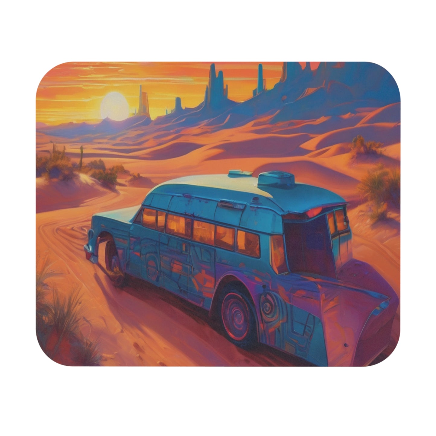 Neon Gaming Mouse Pad - Rectangular, 1/16in Thick, Non-Slip