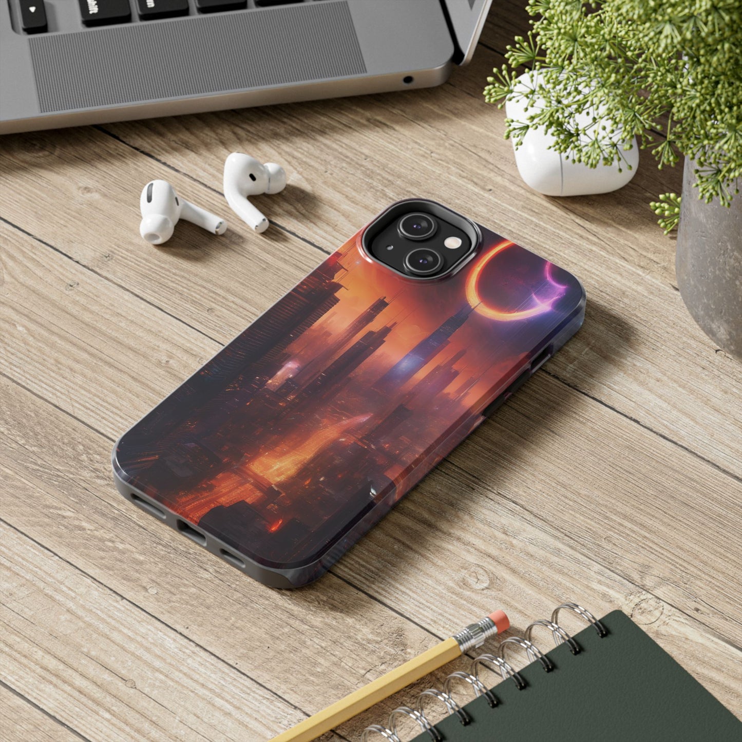 Rugged Phone Case - Impact-Resistant Dual-Layer TPU/PC, Glossy