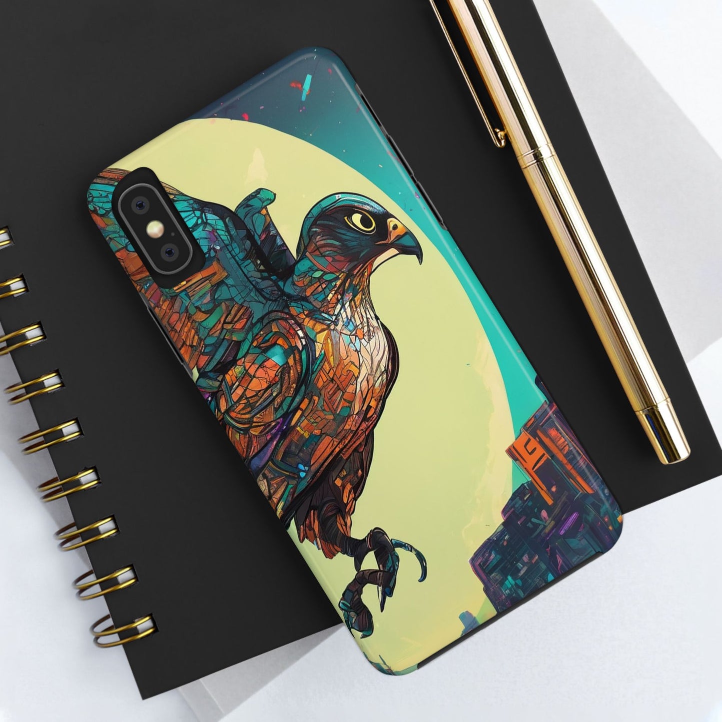 Neon Tough Phone Case - Impact-Resistant, Glossy Finish