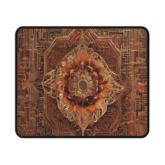Neon Non-Slip Gaming Mouse Pad – 9.5x8 in, Anti-Fray
