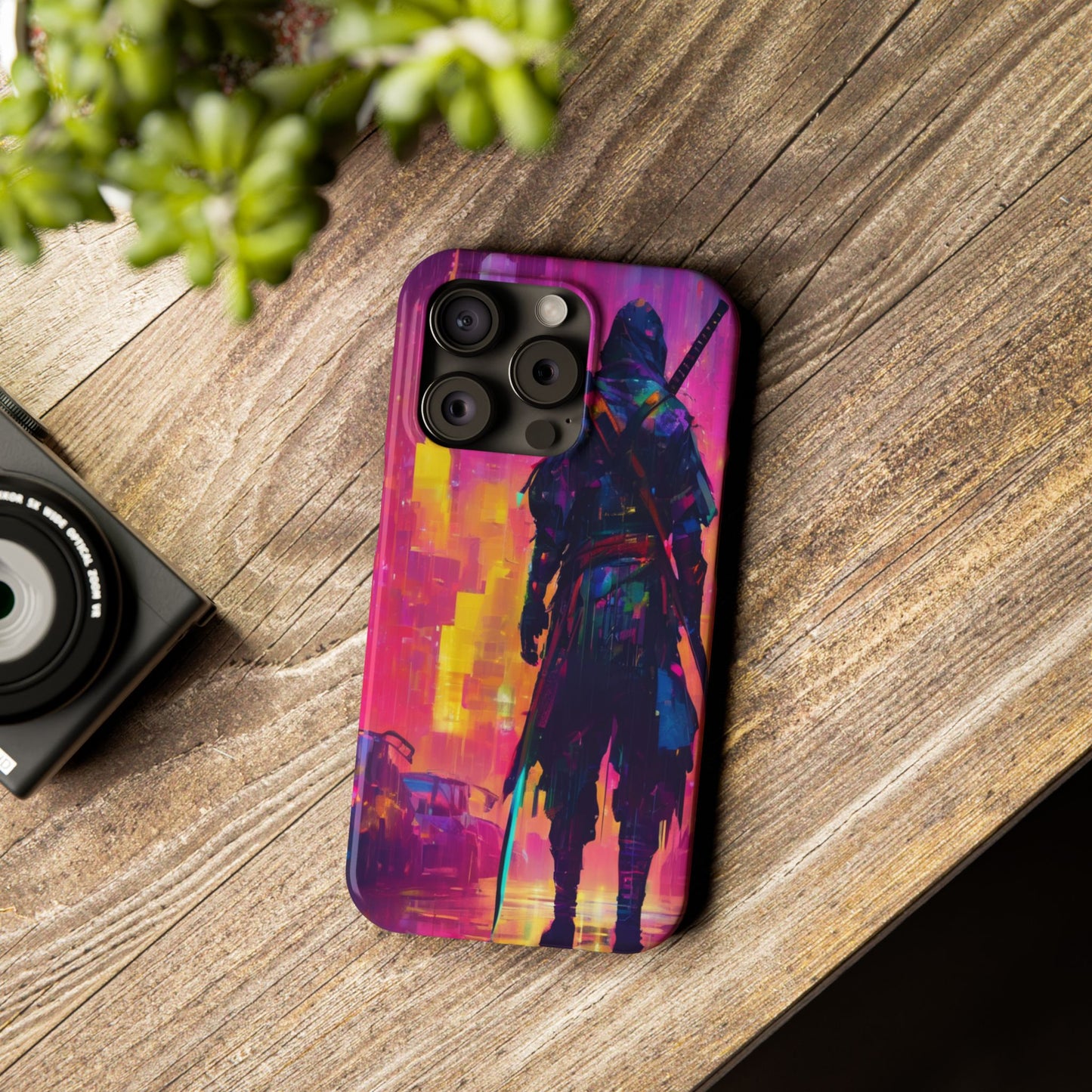 Neon Slim Phone Case for iPhone 16 - Glossy Lexan Finish