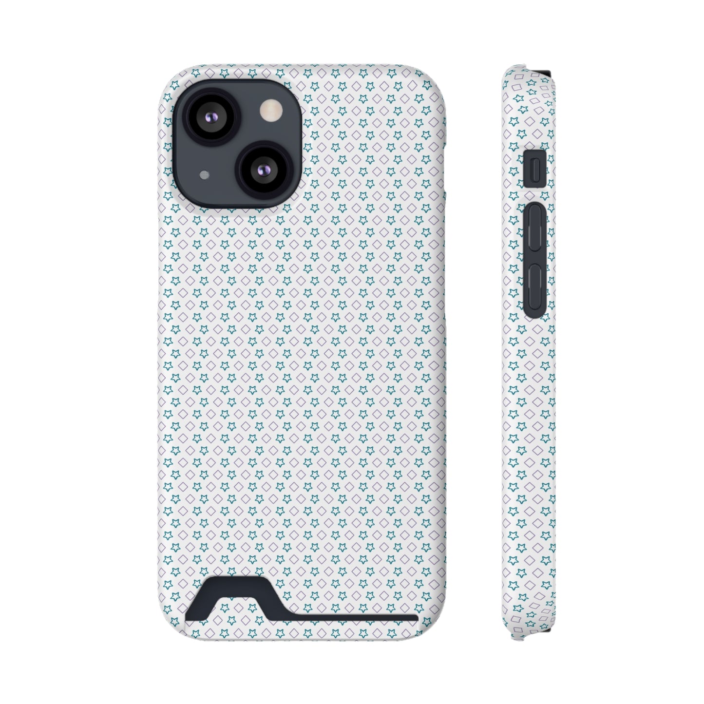 Phone Case with Card Holder – Polycarbonate, Matte/Glossy