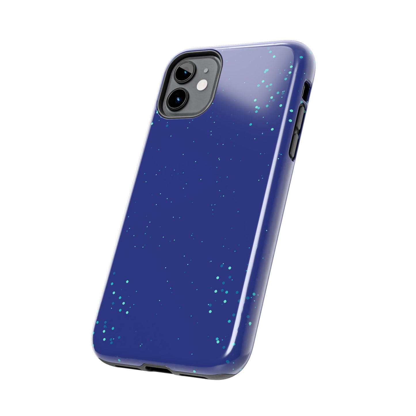 Blue Abstract Dot Pattern Tough Phone Cases, Case-Mate