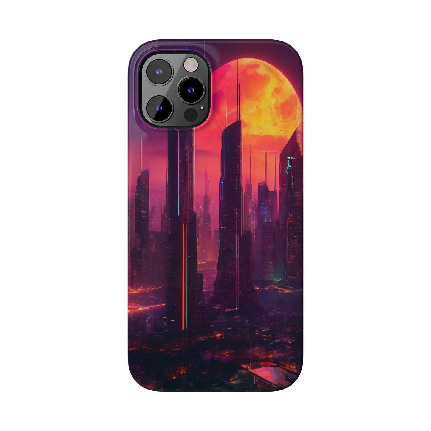 Slim Phone Case: Glossy Lexan, Impact-Resistant, Wireless Charging