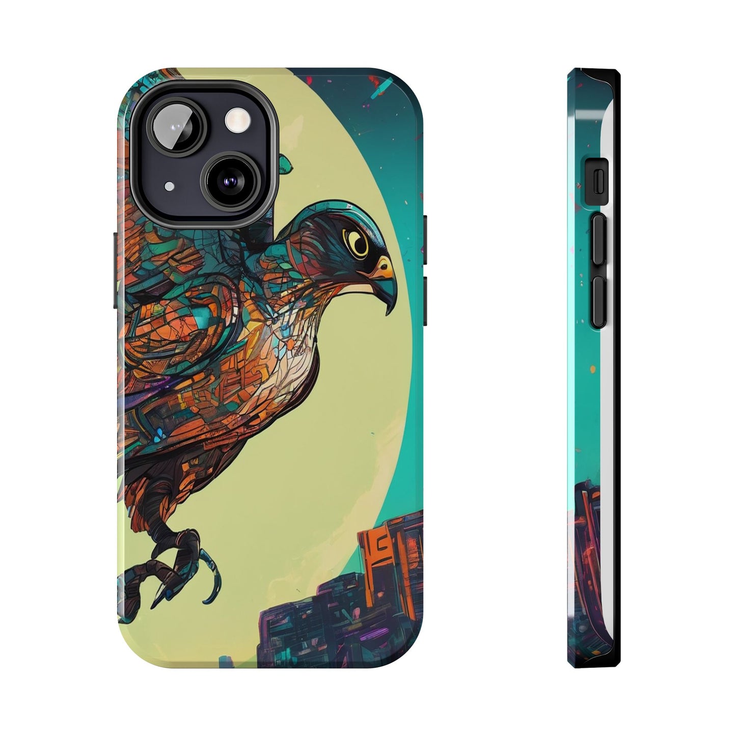 Neon Tough Phone Case - Impact-Resistant, Glossy Finish