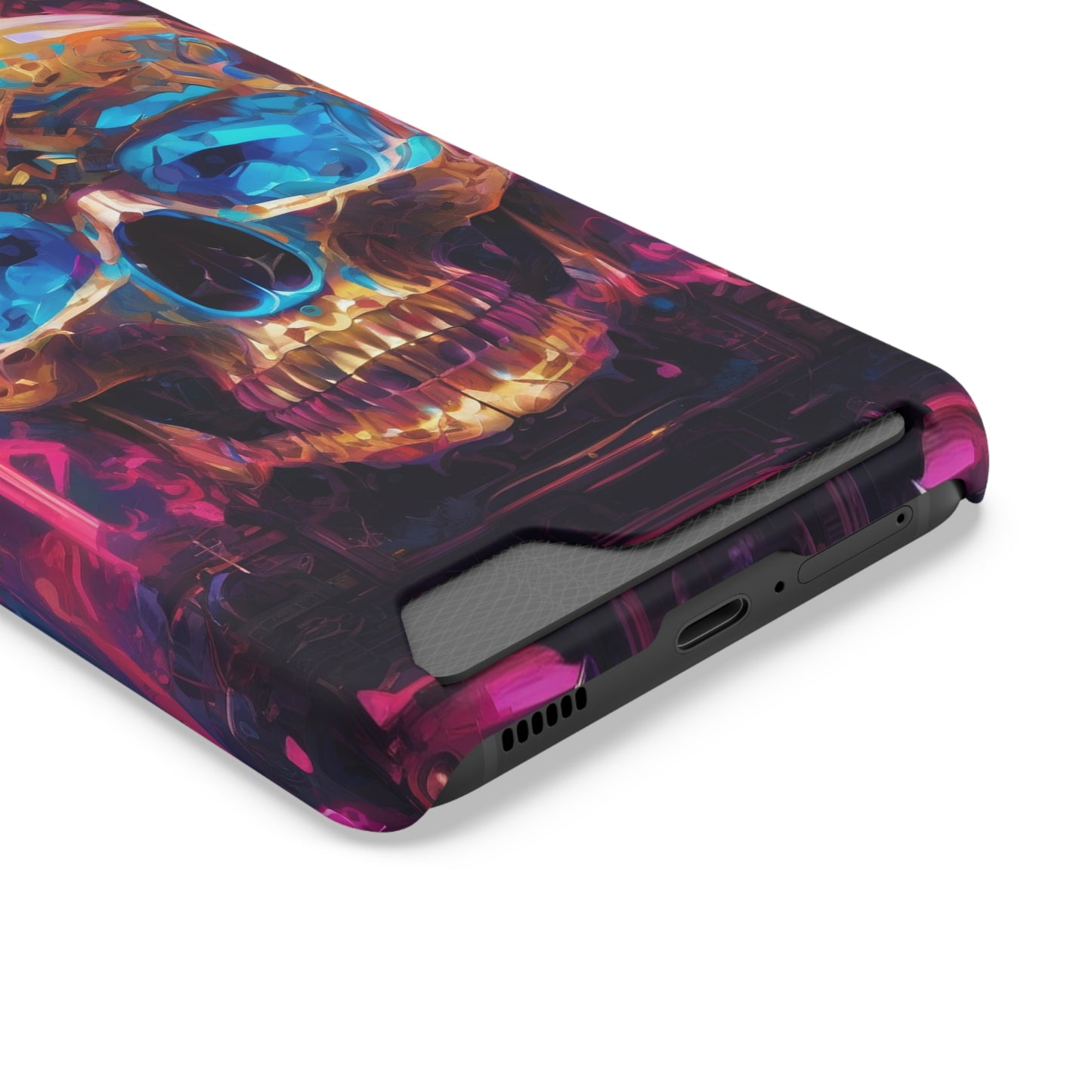 Neon Phone Case with Card Holder - MagSafe Compatible, Glossy/Matte