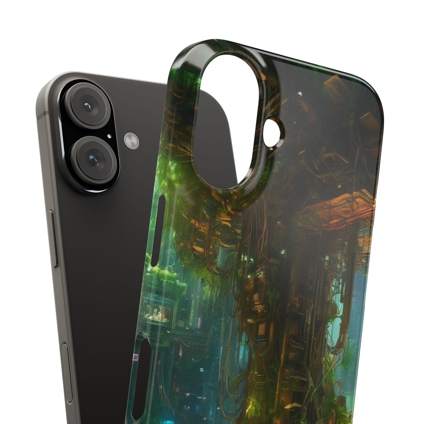 Neon Slim Phone Case for iPhone 16 Glossy Lexan