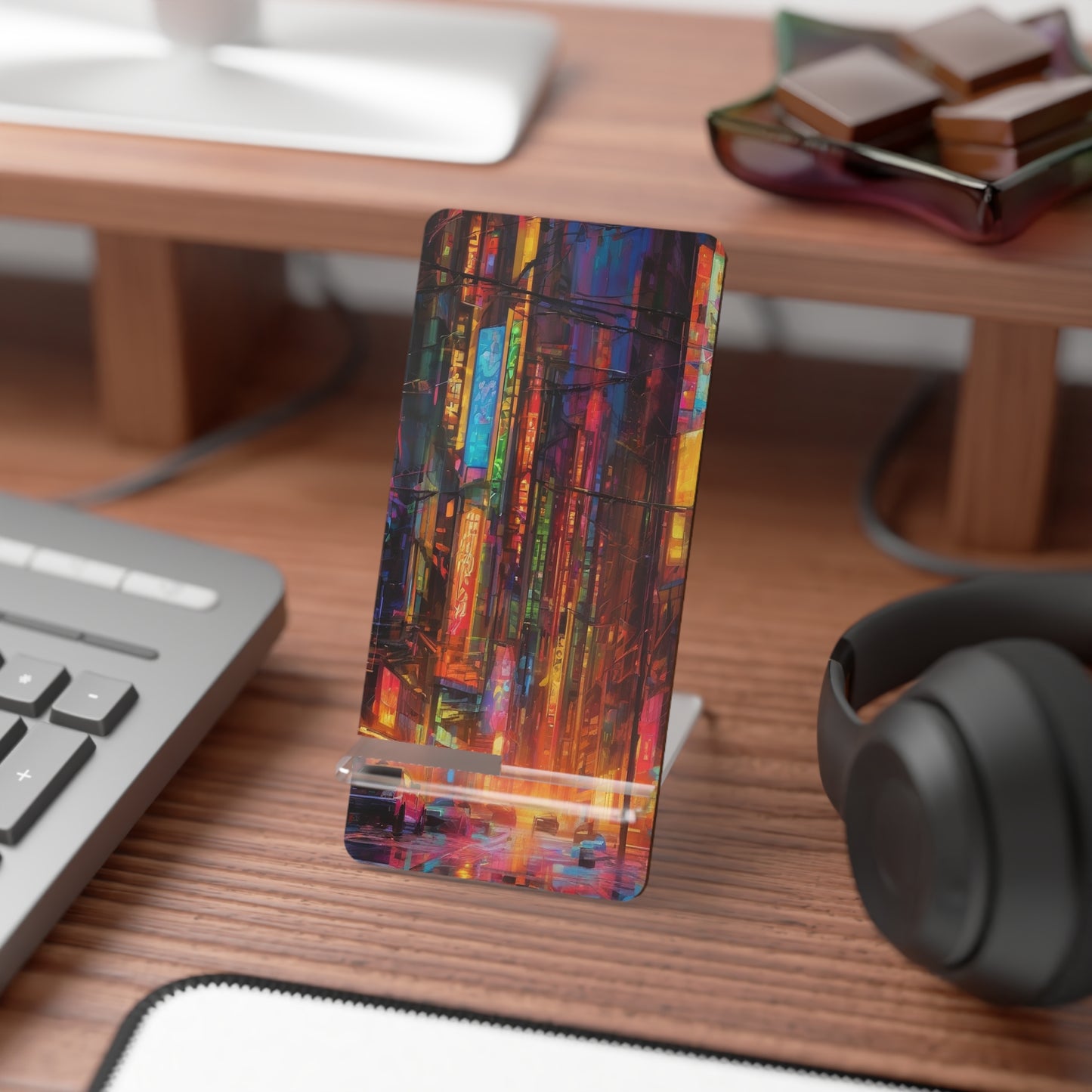 Smartphone Desk Stand – Travel-Ready Two-Piece Phone Holder, Glossy