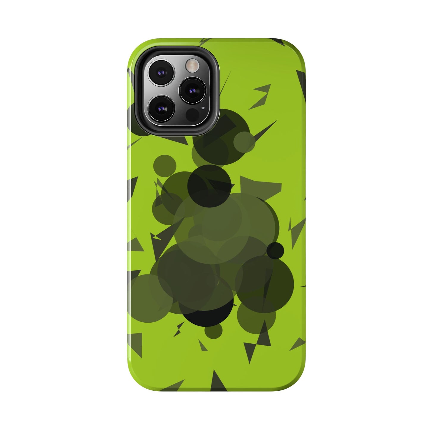Lime Green Abstract Pattern Tough Phone Cases, Case-Mate