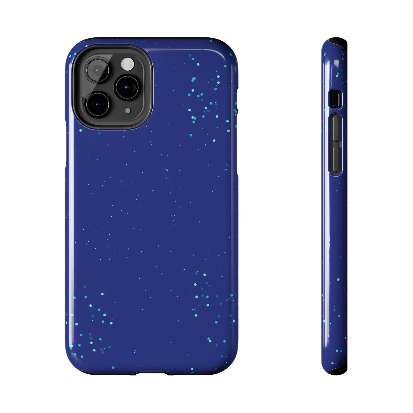 Blue Abstract Dot Pattern Tough Phone Cases, Case-Mate