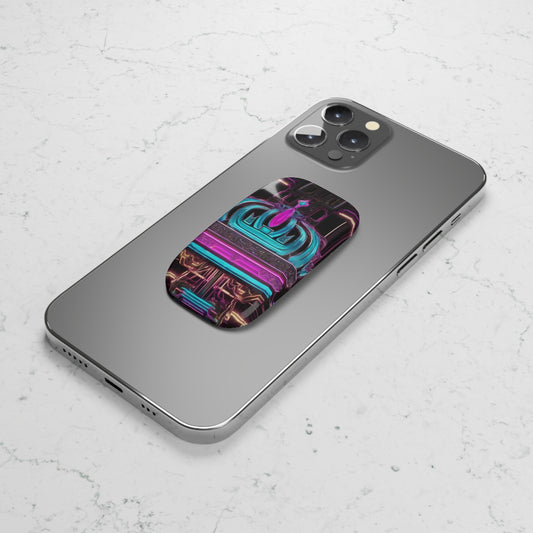Phone Click-On Grip: Portable Phone Holder & Kickstand