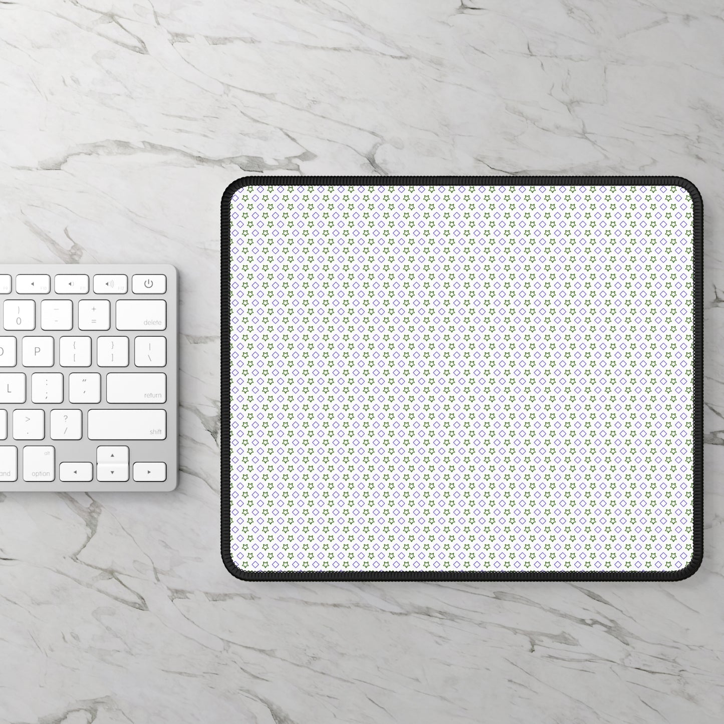 Neon Gaming Mouse Pad - 9x7 Custom Neoprene, Stitched Edges