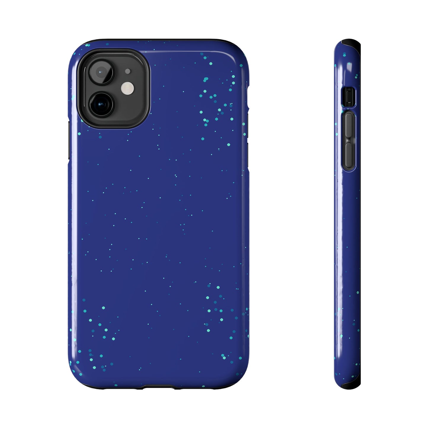 Blue Abstract Dot Pattern Tough Phone Cases, Case-Mate