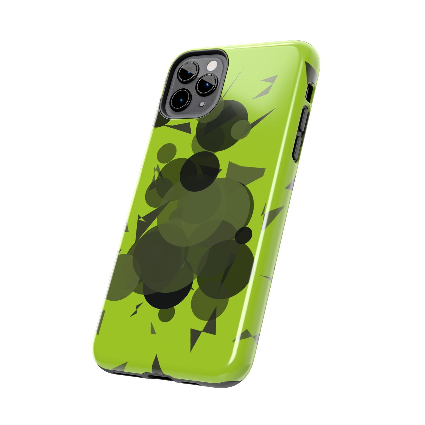 Lime Green Abstract Pattern Tough Phone Cases, Case-Mate