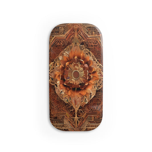 Phone Click-On Grip: Durable Polycarbonate Kickstand