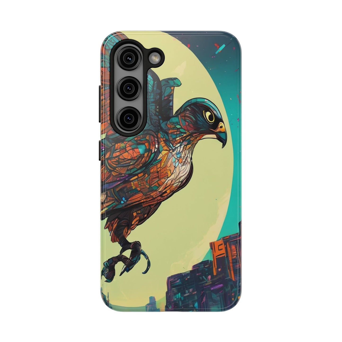 Neon Tough Phone Case - Impact-Resistant, Glossy Finish