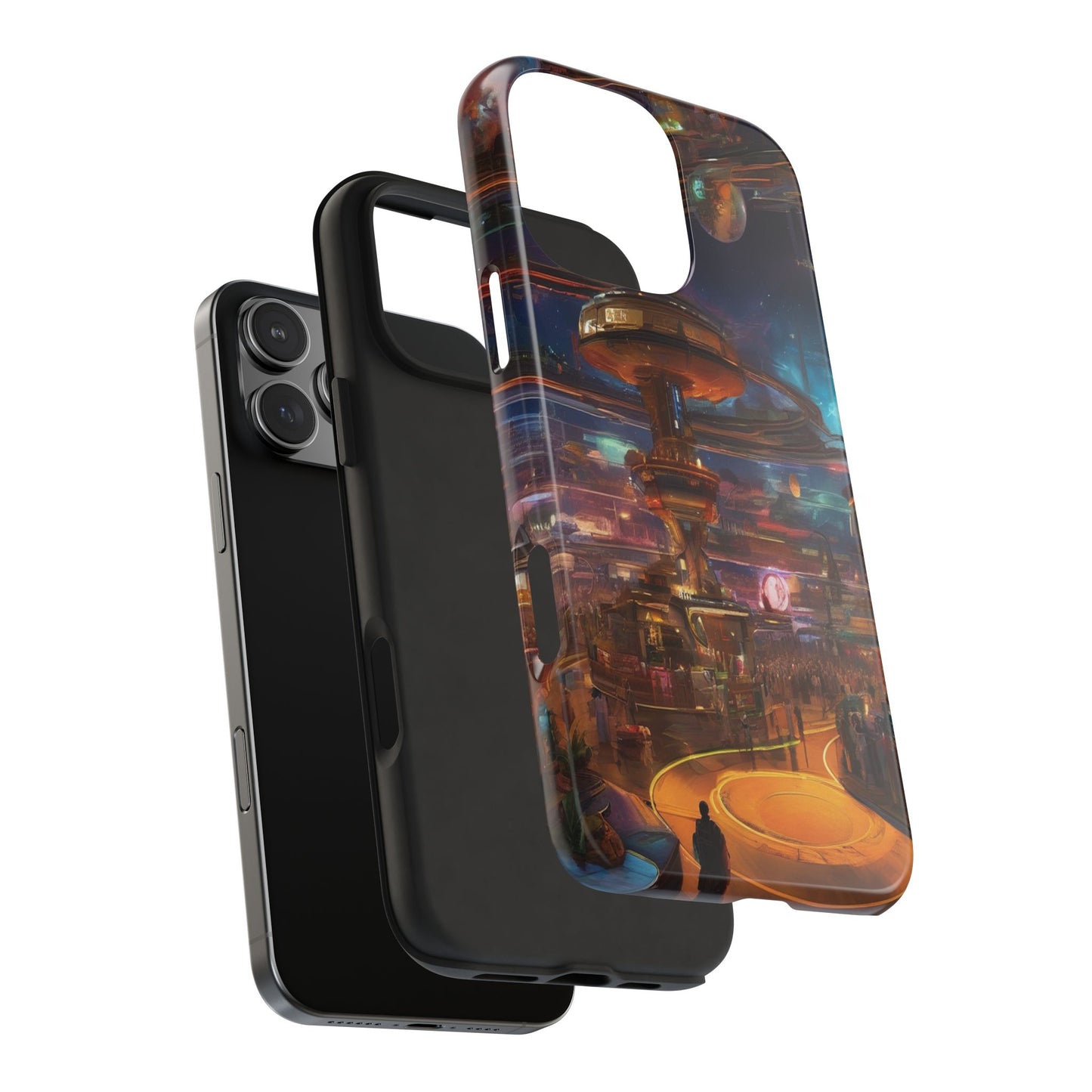 Tough Phone Case - 2-Piece Impact-Resistant Glossy Shield