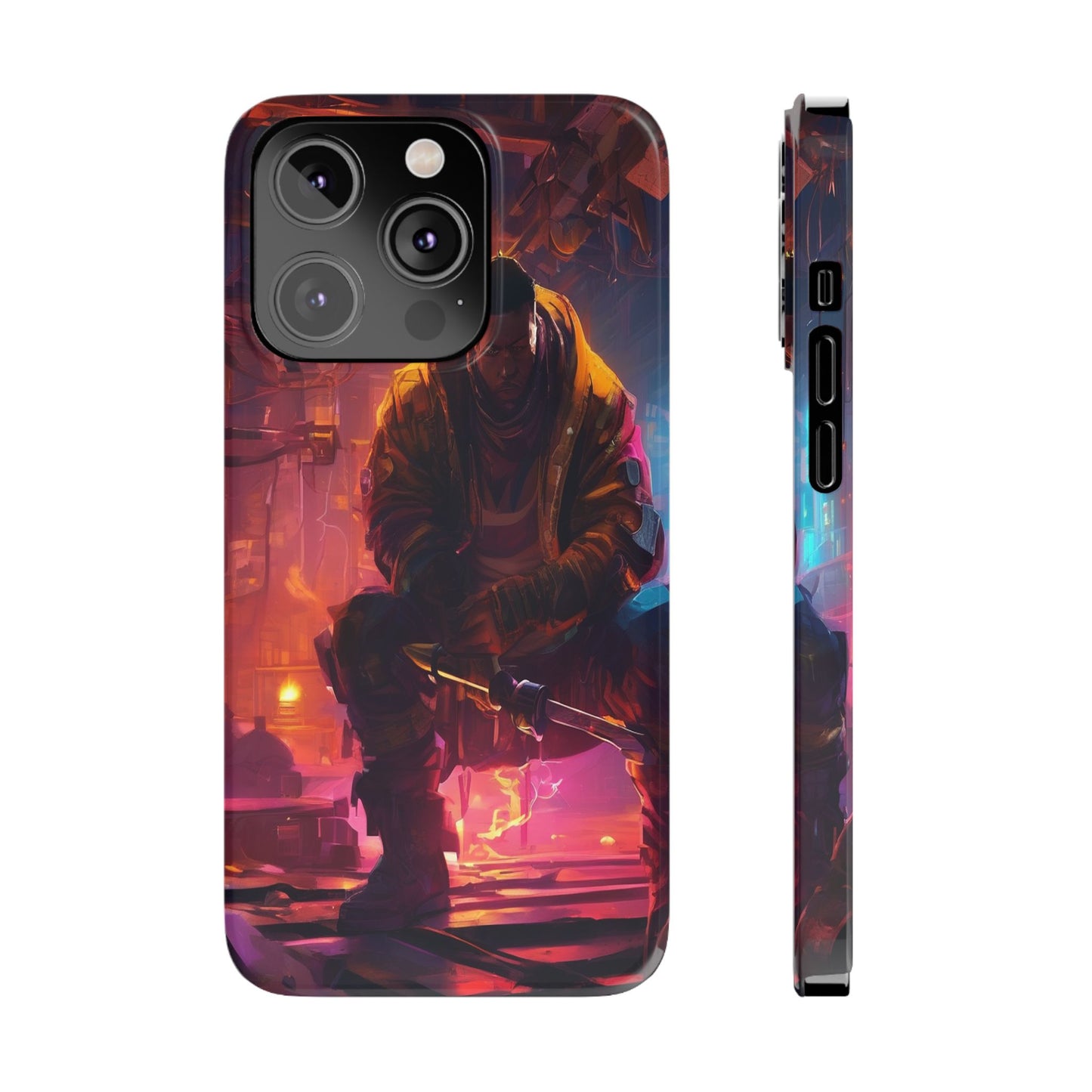 Slim Phone Case for iPhone 16 - Ultra-Thin, Glossy PC