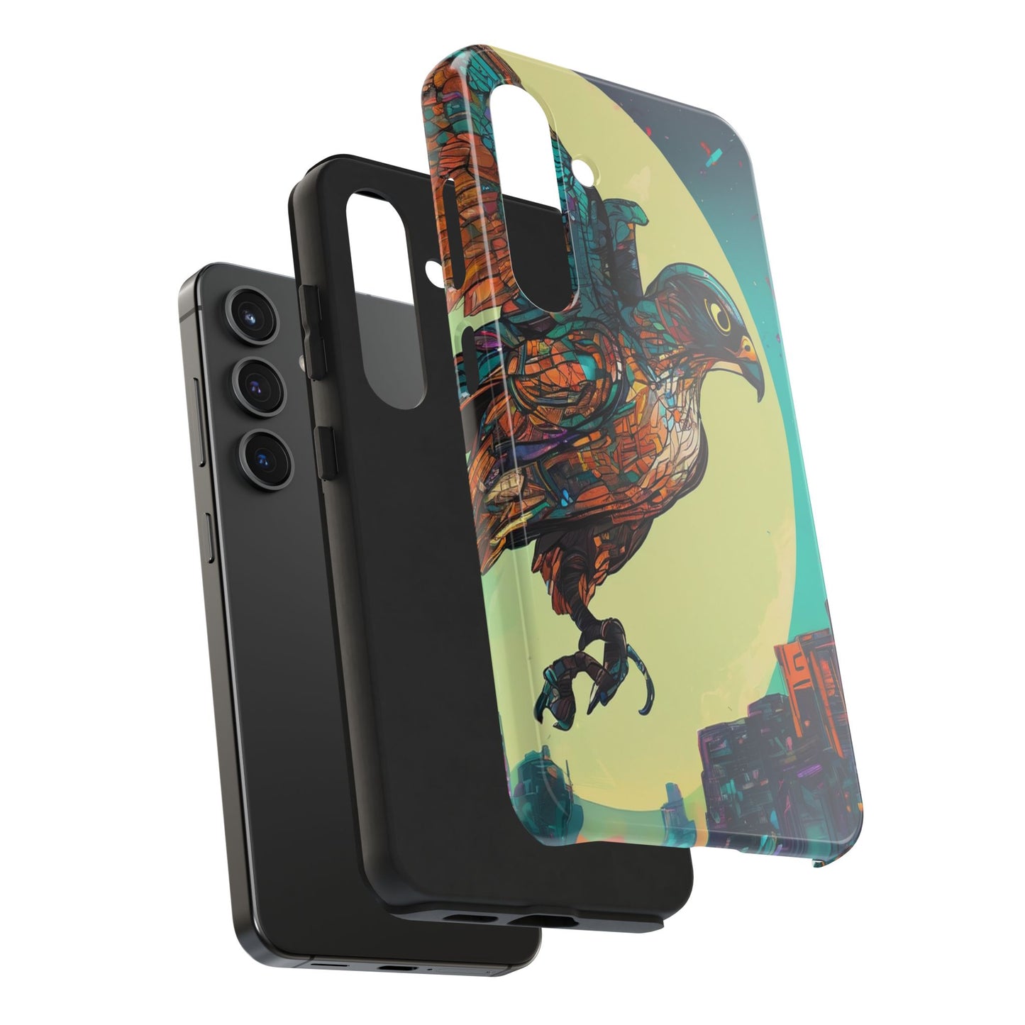 Neon Tough Phone Case - Impact-Resistant, Glossy Finish