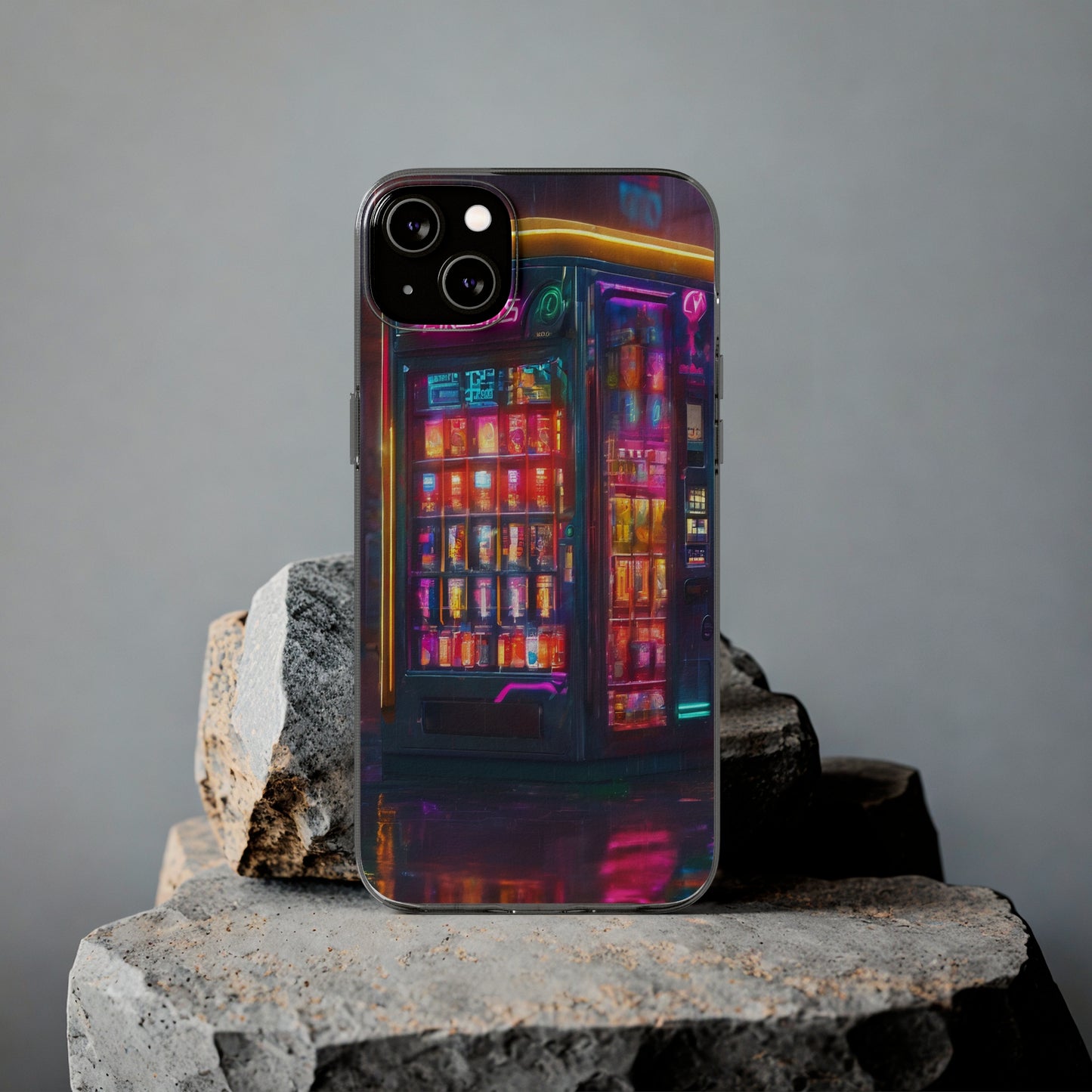 Neon Clear Silicone Phone Case - Slim & Flexible Protection