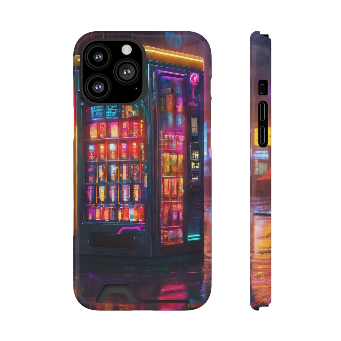 Phone Case with Card Holder - Impact-Resistant Polycarbonate, MagSafe