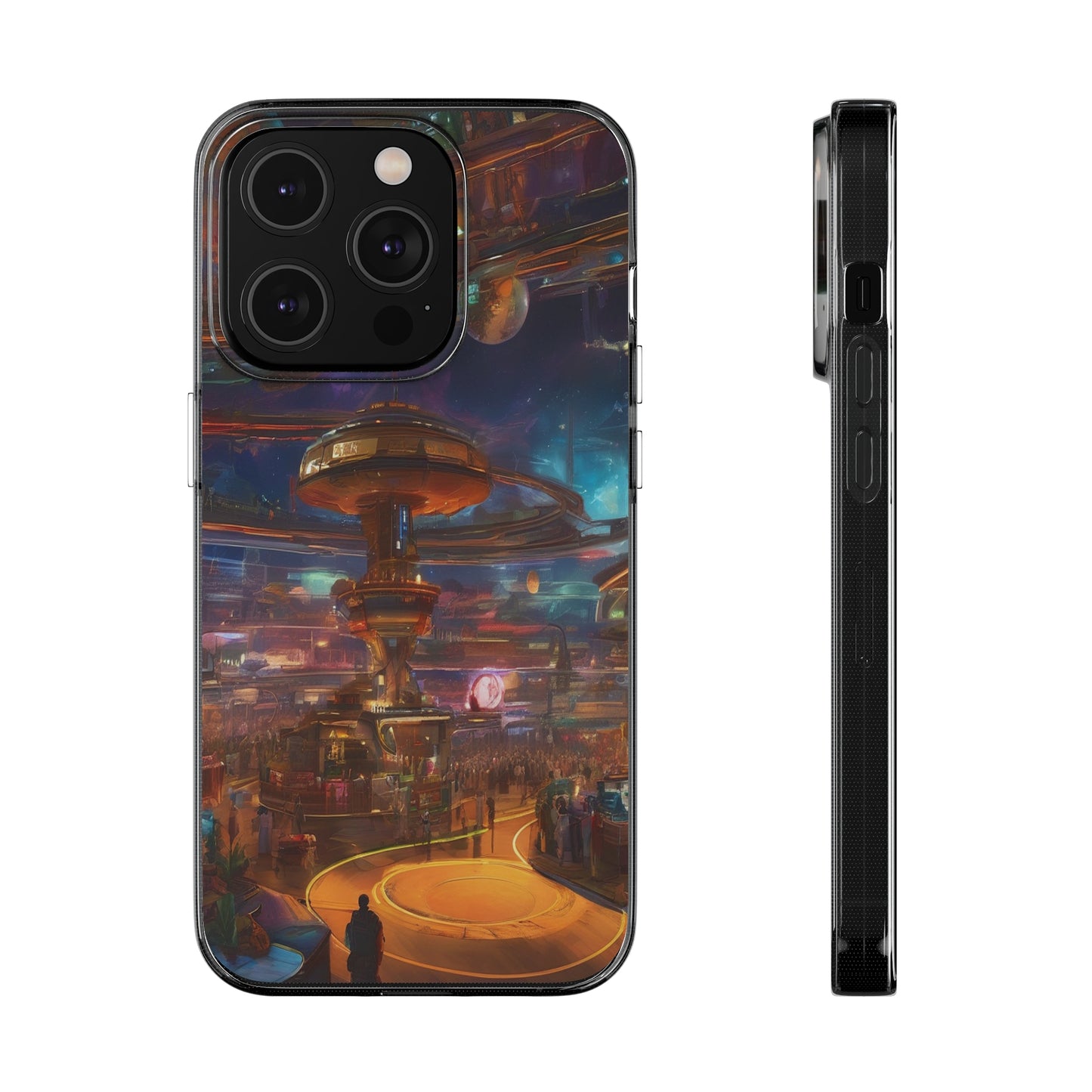 Clear Silicone Phone Case - Slim, Durable, Open-Port Design