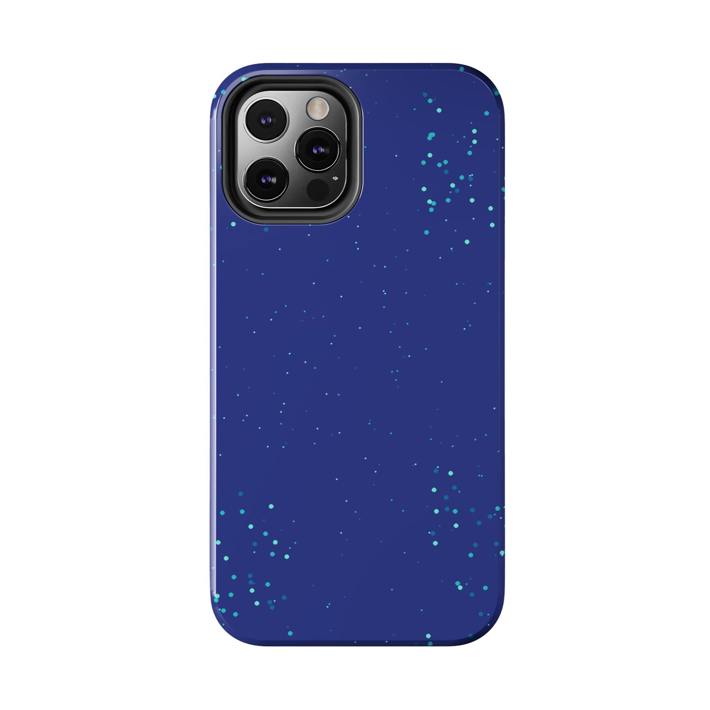 Blue Abstract Dot Pattern Tough Phone Cases, Case-Mate