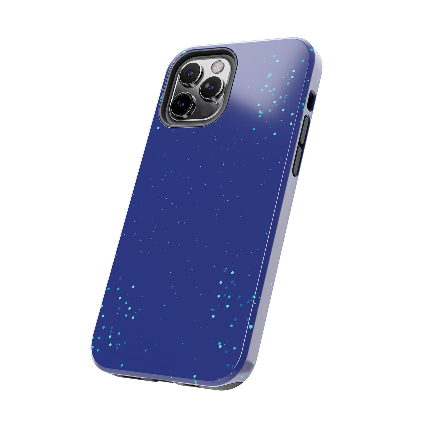 Blue Abstract Dot Pattern Tough Phone Cases, Case-Mate