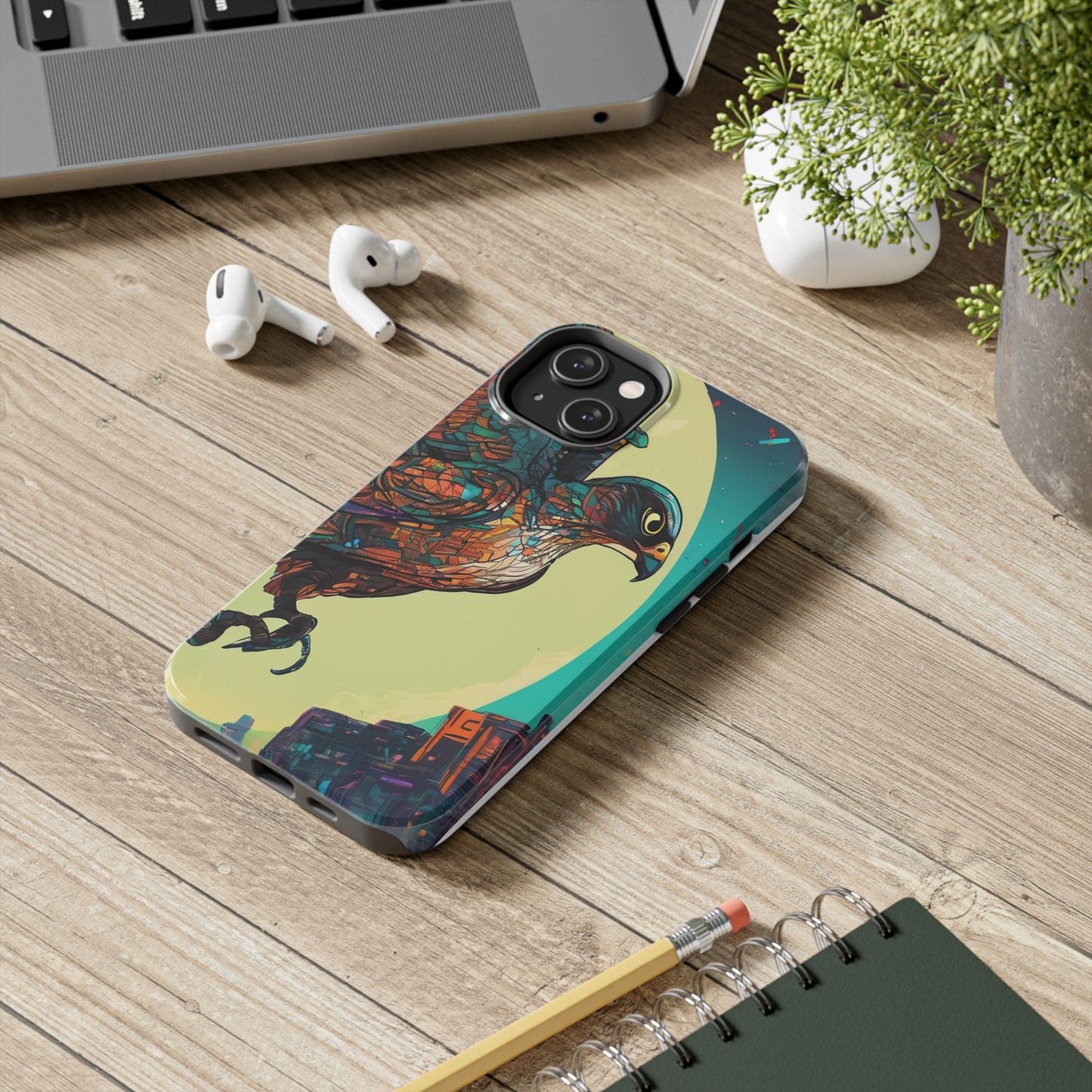 Neon Tough Phone Case - Impact-Resistant, Glossy Finish